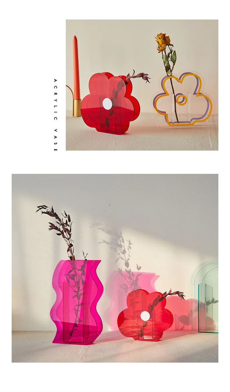 Modern Acrylic Vase