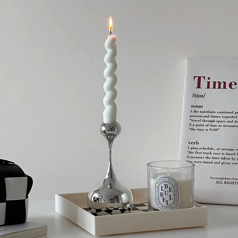 Nordic Spark Silver/Gold Candle Holder