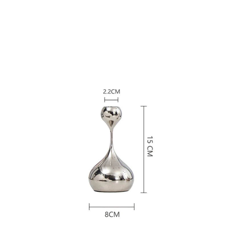 Nordic Spark Silver/Gold Candle Holder