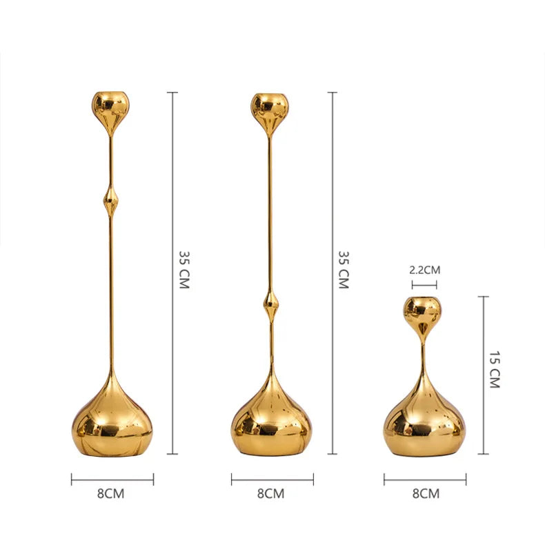 Nordic Spark Silver/Gold Candle Holder