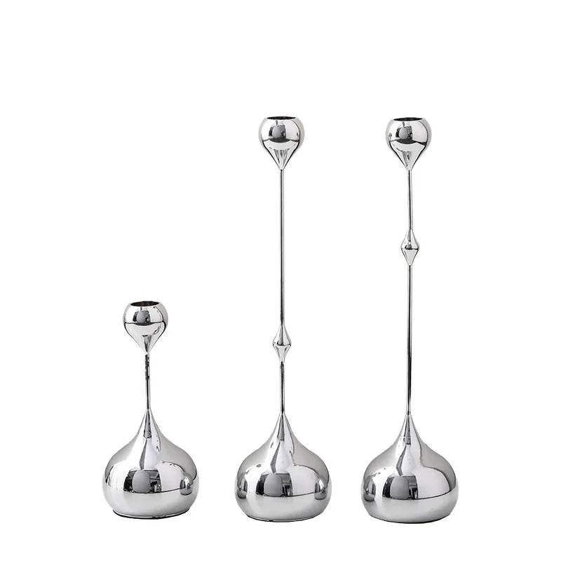 Nordic Spark Silver/Gold Candle Holder