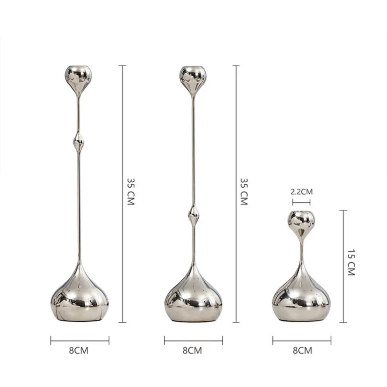Nordic Spark Silver/Gold Candle Holder