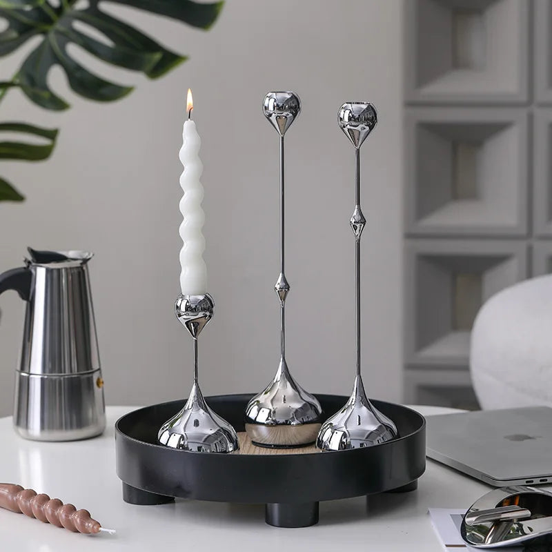 Nordic Spark Silver/Gold Candle Holder
