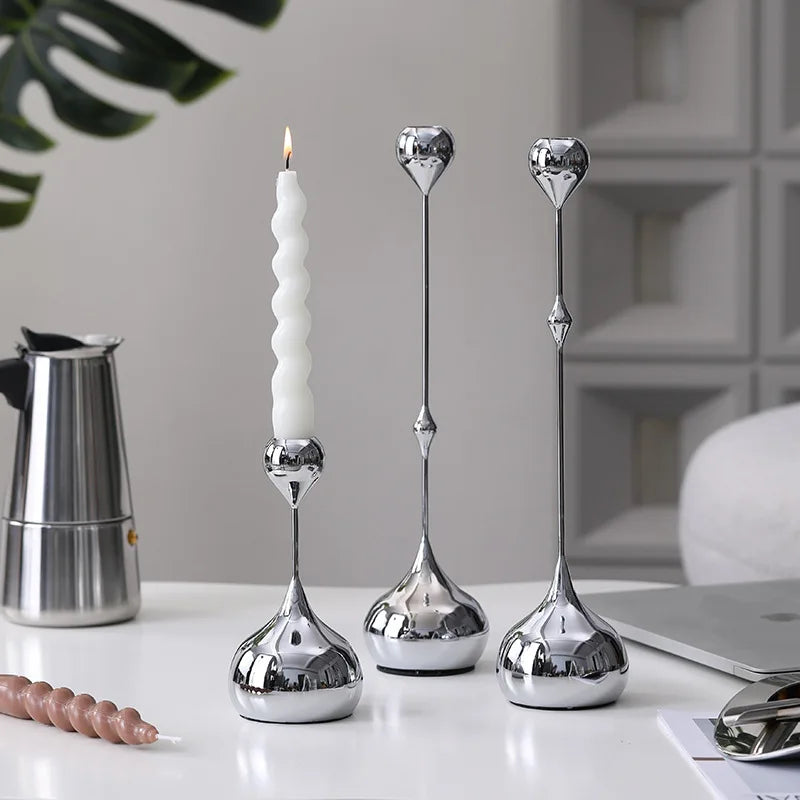 Nordic Spark Silver/Gold Candle Holder