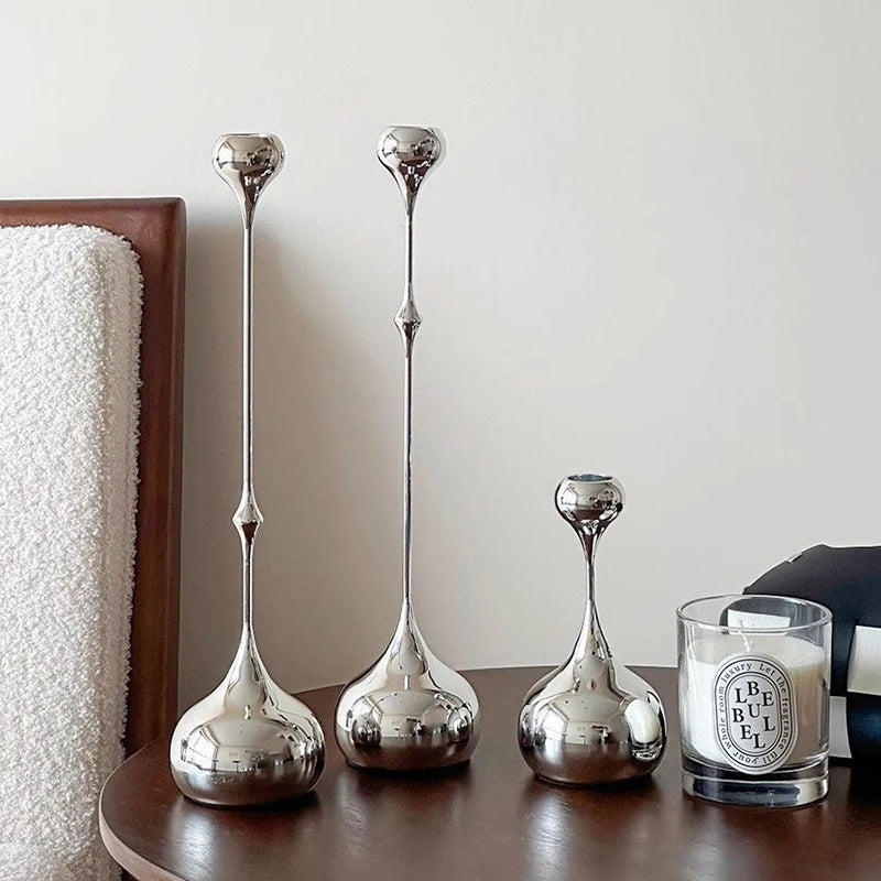 Nordic Spark Silver/Gold Candle Holder