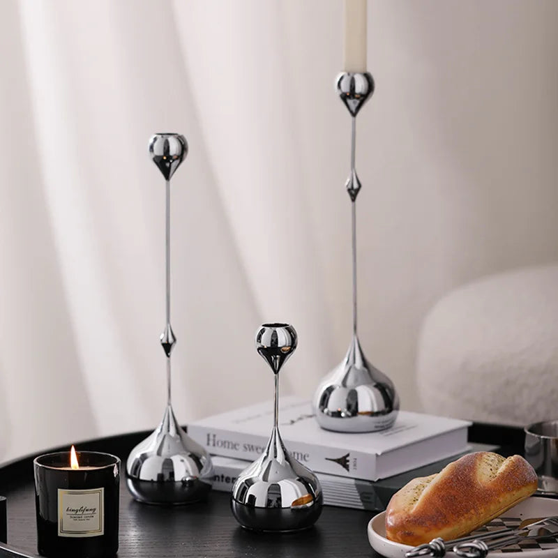 Nordic Spark Silver/Gold Candle Holder