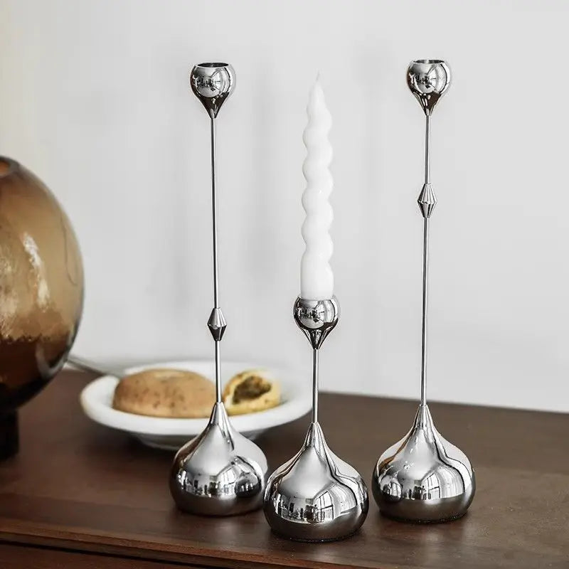 Nordic Spark Silver/Gold Candle Holder