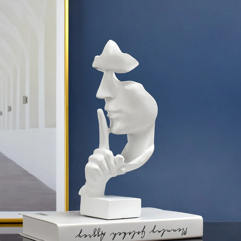 “Silence is Gold” Thinker Figurine
