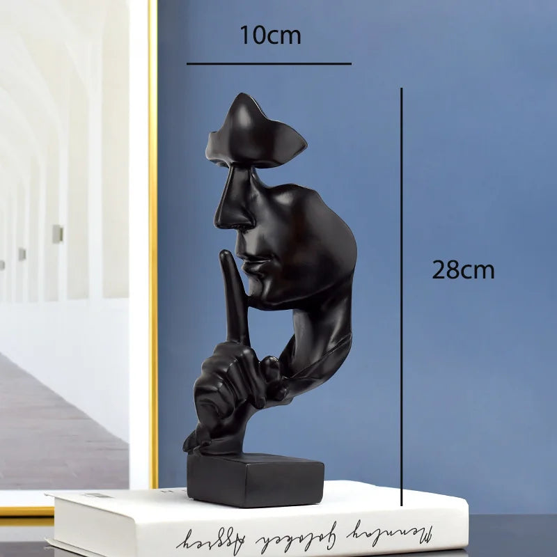 “Silence is Gold” Thinker Figurine