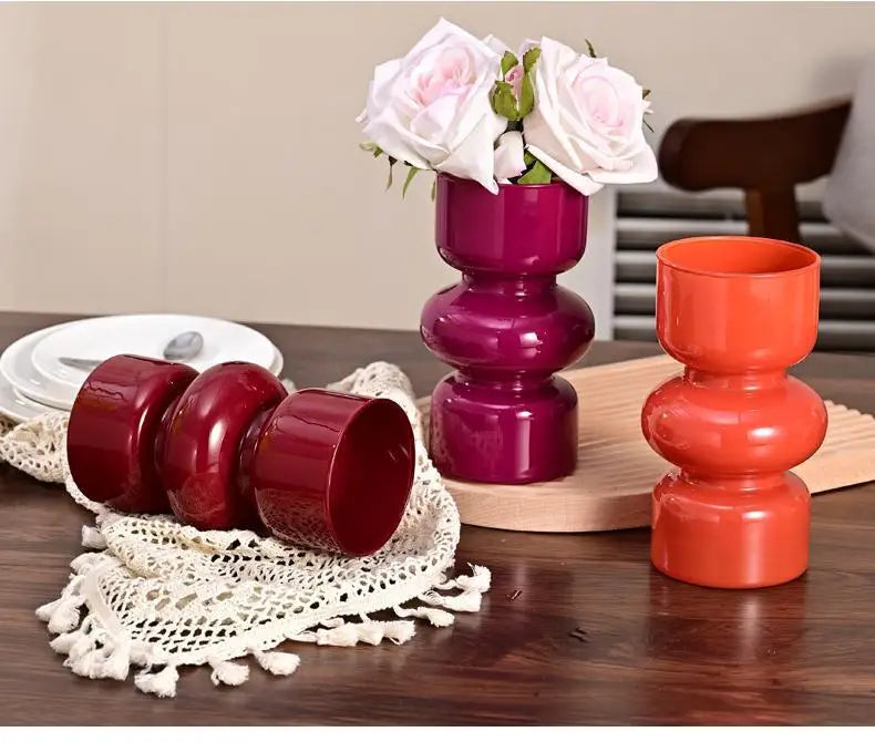 Nordic Retro Glass Vase