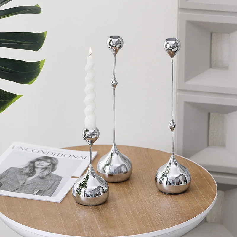 Nordic Spark Silver/Gold Candle Holder