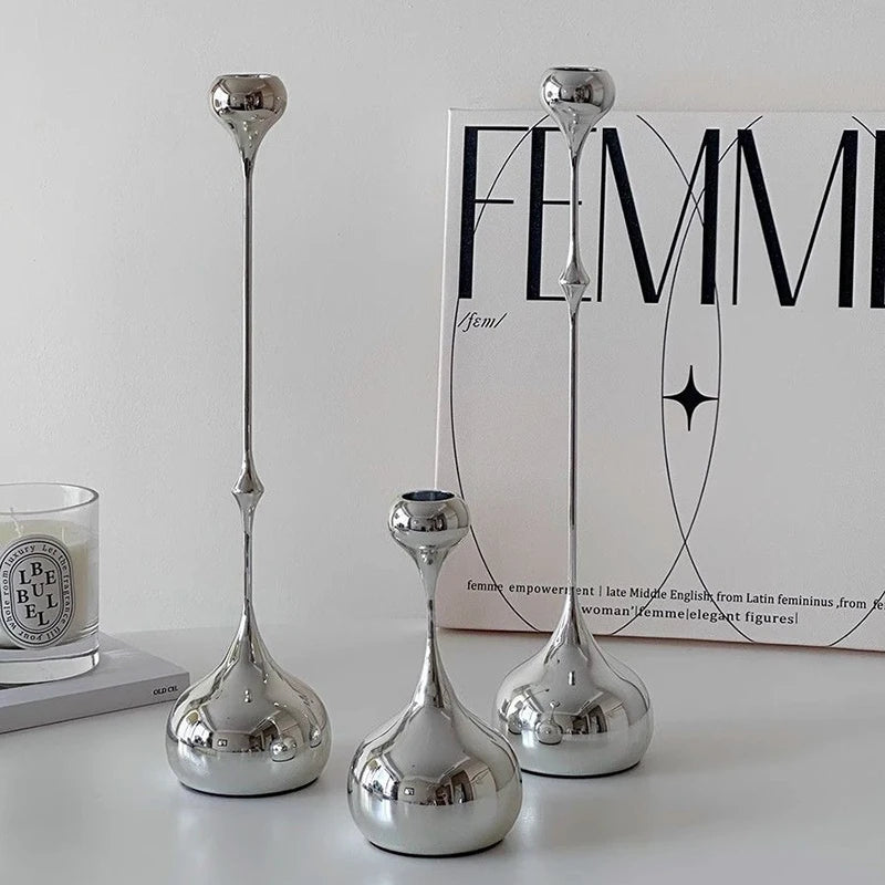 Nordic Spark Silver/Gold Candle Holder